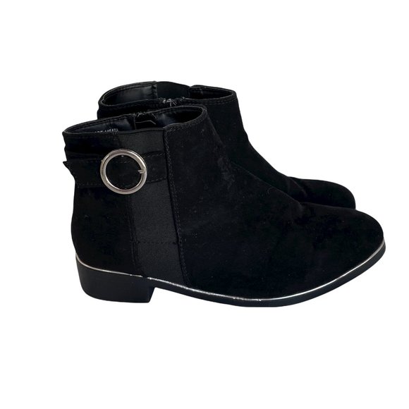 Primark Other - Primark Limited Black Suede Books with Silver Trim Girls Size 6